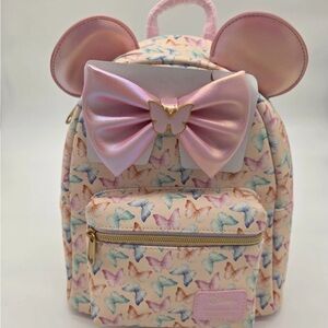✨NWT Loungefly Disney Minnie Mouse Butterfly Mini Backpack ✨